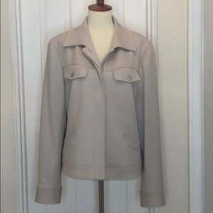 Lafayette 148 New York beige pearl button jacket